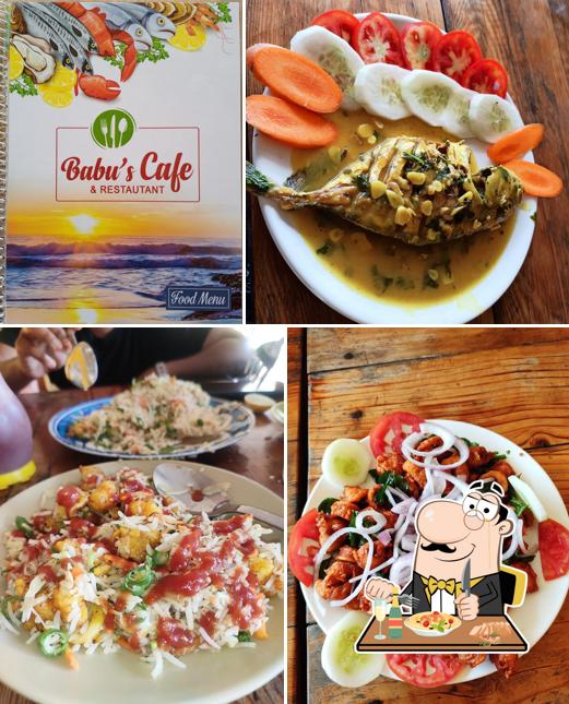 Food at Babu's Cafe
