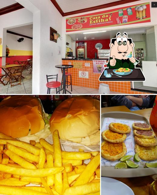 O Casa da Esfiha Aparecida S.P se destaca pelo comida e interior