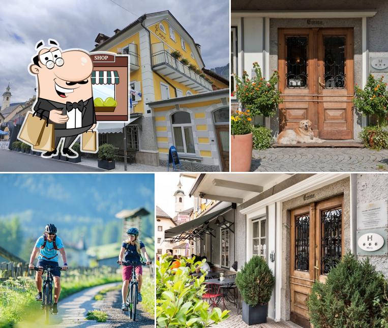 Puoi goderti l'aria fresca da seduto all'esterno di Emma Historic Hotel