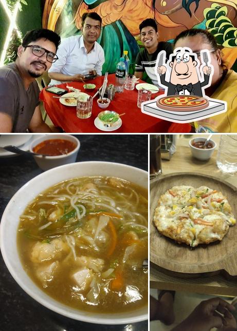 Pick pizza at Fitoor restaurant and bar kashipur