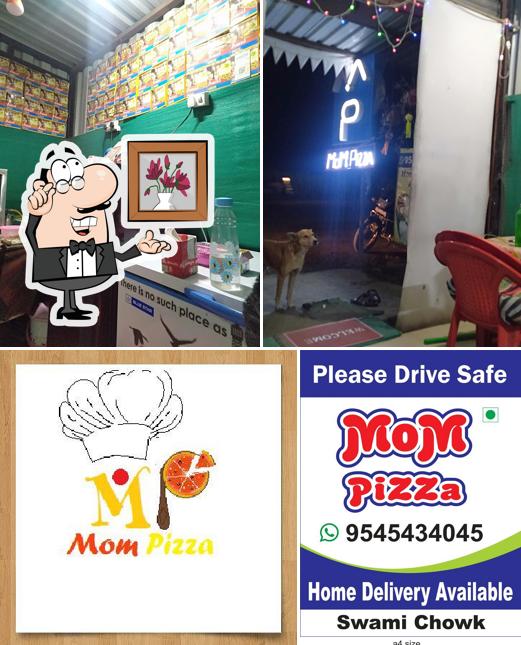 The interior of MoM PiZZa