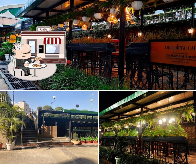 You can get some fresh air at the outside area of The Uptown Cafe
