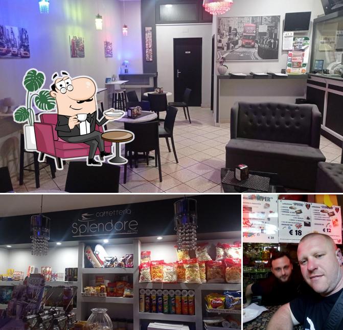 Tra le varie cose da Caffetteria Splendore Di Mozzillo Pasquale si possono trovare la interni e bancone da bar