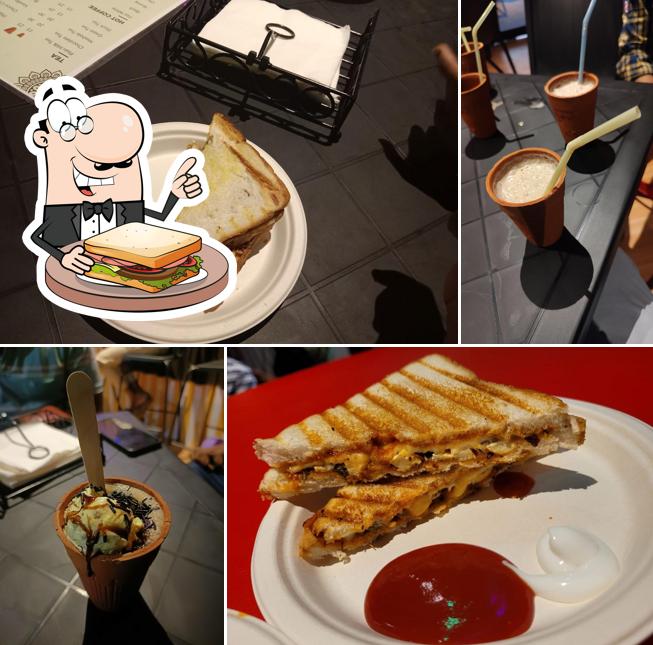 Grilled cheese sandwich at CAZZ