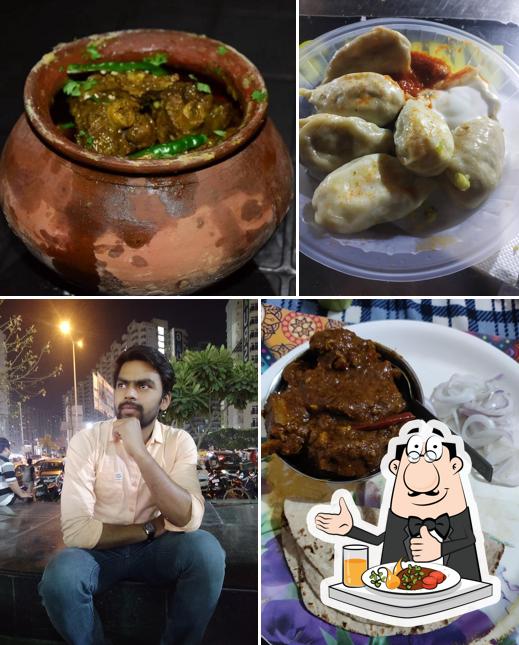 Food at Champaran Meat House, Gaur Chowk