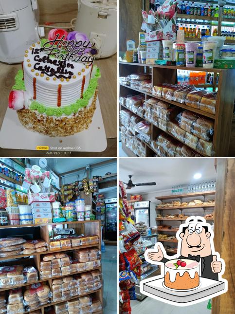 Carrot cake at Poomangalath Bakery