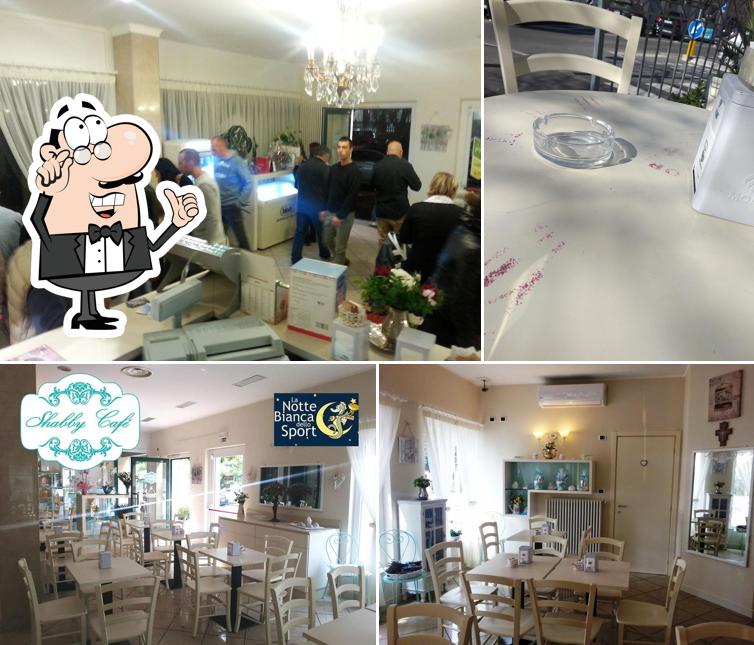 Gli interni di Shabby Café