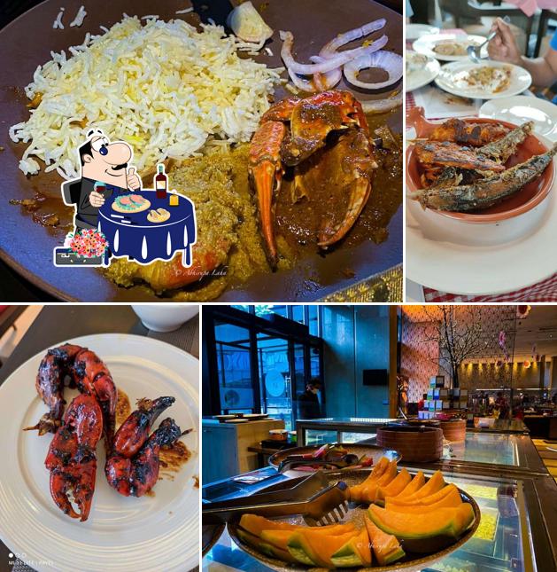Order various seafood items offered by The Square