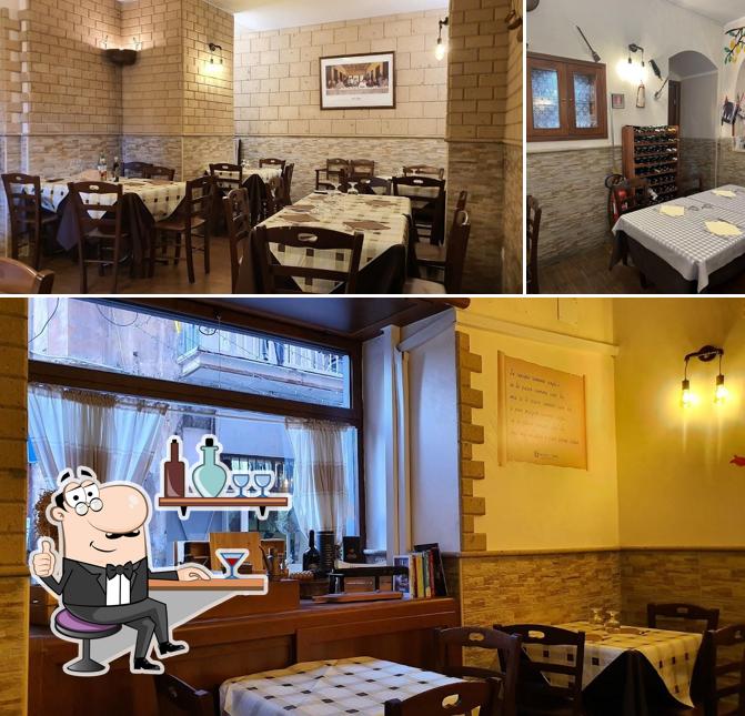 Gli interni di Trattoria Nannì