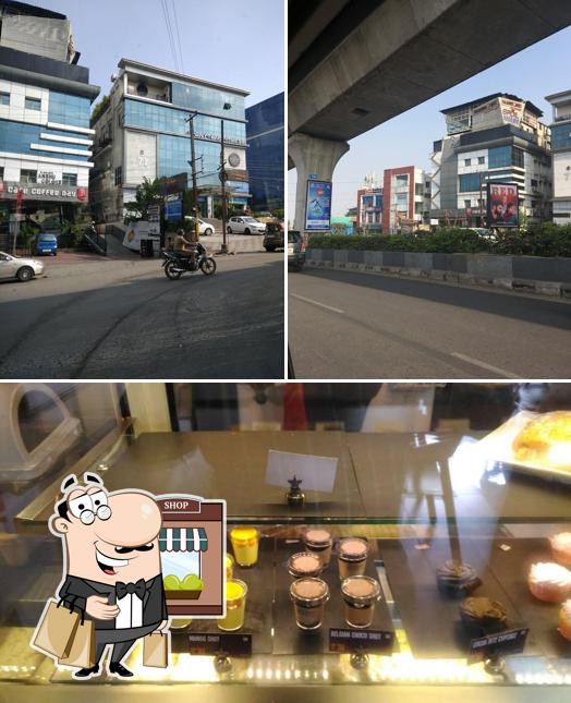 The exterior of Café Coffee Day