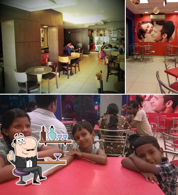 The interior of Domino's Pizza Harihar Chowk, Puri