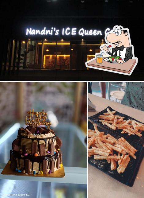 Check out the picture displaying food and interior at Nandnis ice queen cafe