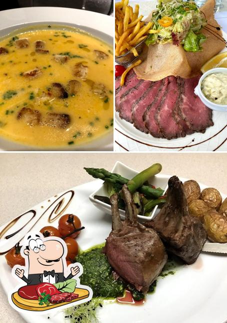 Prova i piatti di carne a Auberge de la Poste