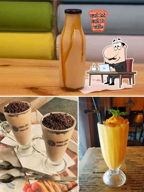 The interior of Cad M Cad B Cafe