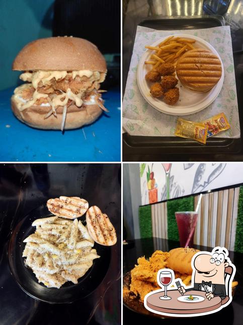 Pulled pork sandwich at The Burger 420