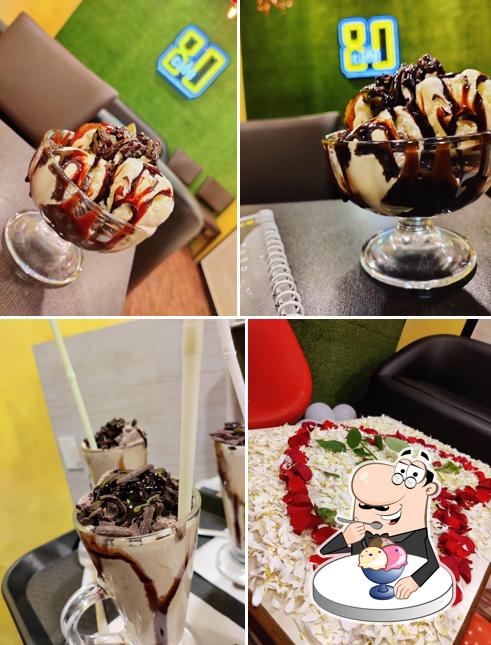 CAFE 80. taste the happiness!! serves a number of sweet dishes