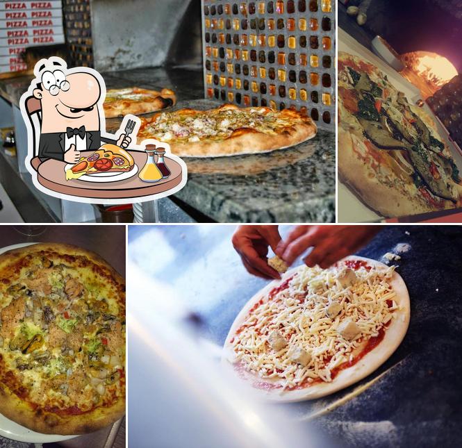Prenez différents types de pizzas