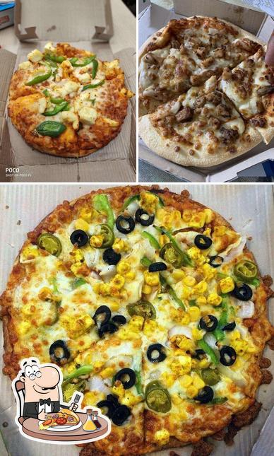 At Domino's Pizza Kompally, Hyderabad, you can get pizza