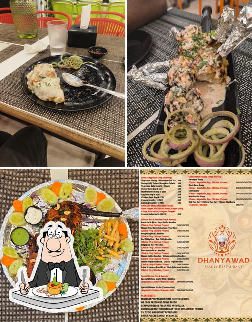 Food at Dhanyawad Restaurant