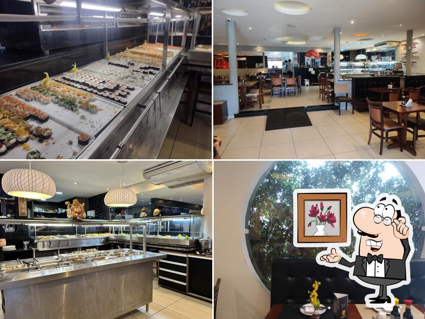 O interior do Hondai Japanese Barão Geraldo