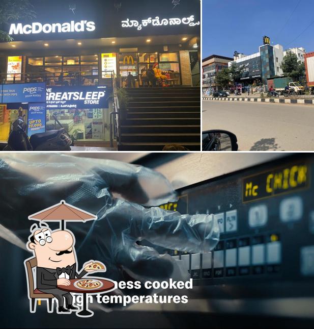 The exterior of McDonald's