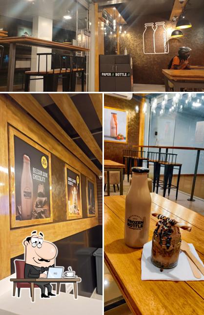 The interior of Frozen Bottle - Milkshakes, Desserts, and Ice Cream