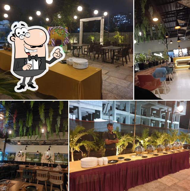 The interior of Jeevan the world of veg