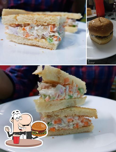 Get a burger at Love Sugar Cafe