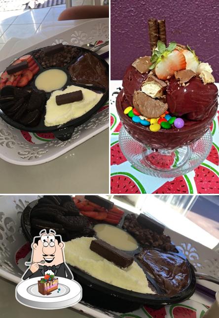 Bolo de chocolate em Meu Açai favorito