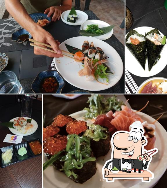 Scegli le diverse opzioni di sushi