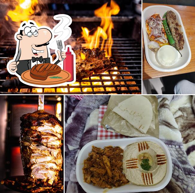 Try out meat meals at Layla's Shawarma and Middle Eastern Kitchen
