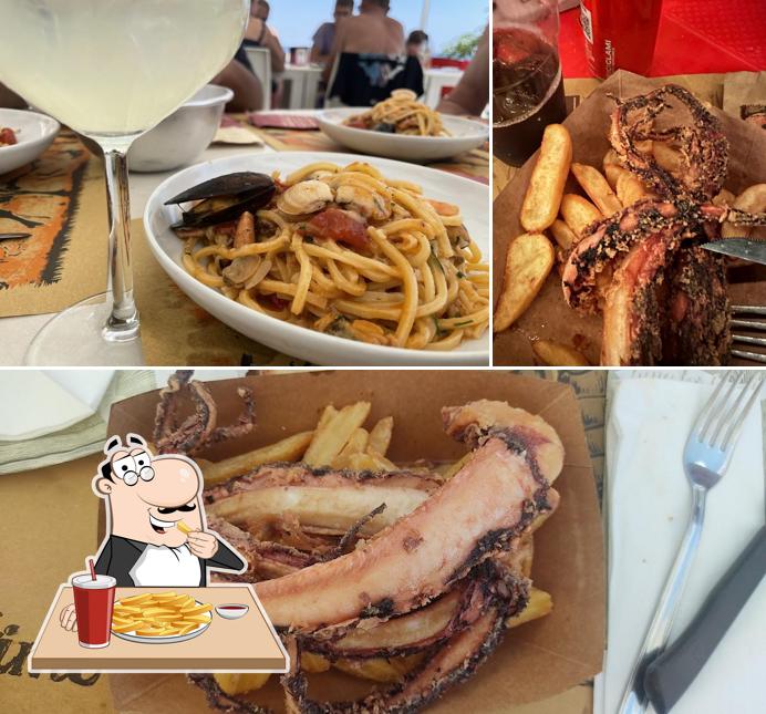 Patatine fritte al frontemare beach