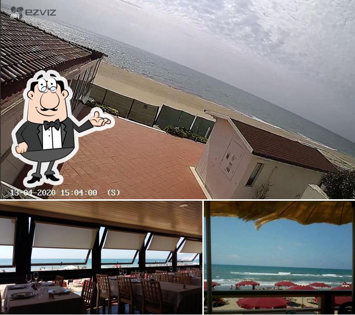 La interni e esterno del ristorante