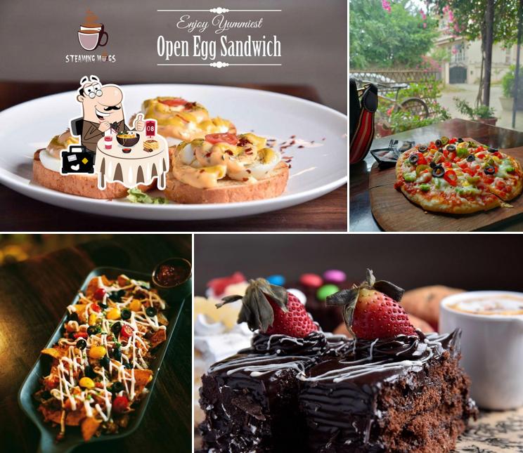 Food at Steaming Mugs