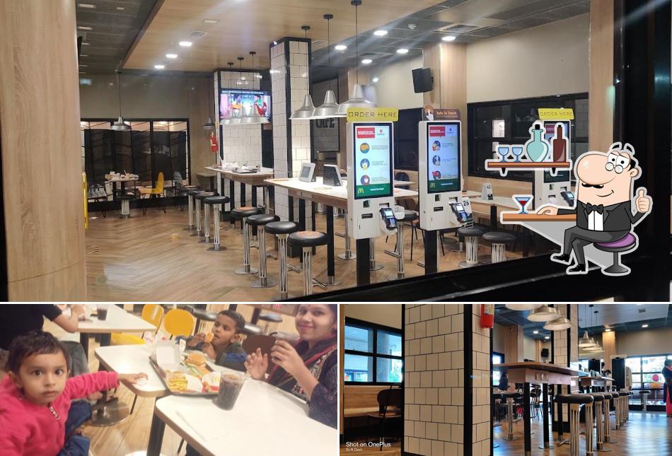 The interior of McDonald's
