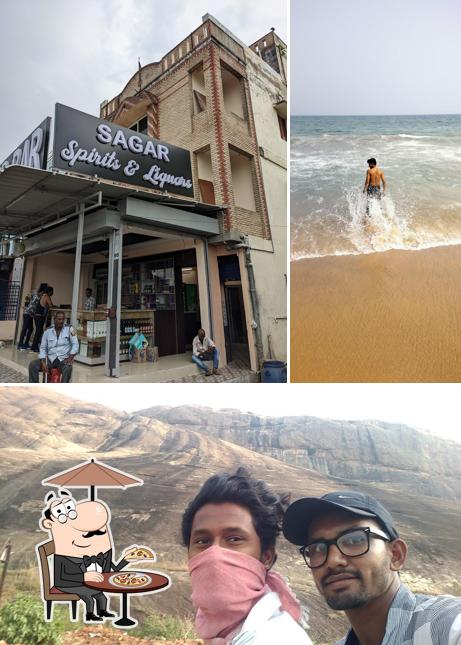 The exterior of Ravi Teja Bar And Restaurant