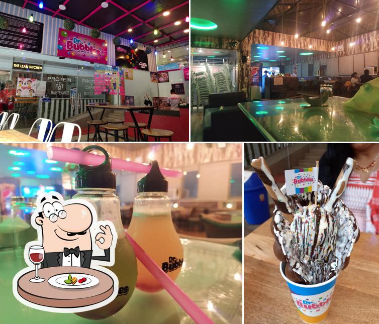 This is the picture depicting food and interior at Dr.Bubbles - Kanpur