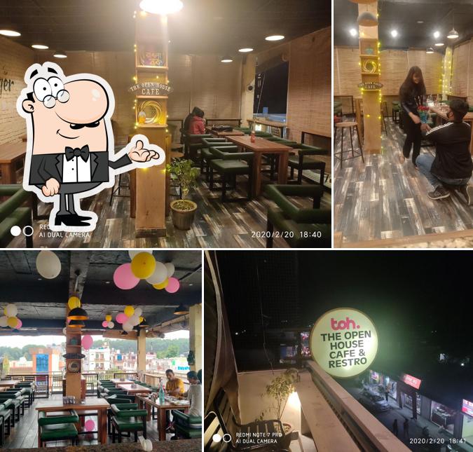 The interior of Good vibes cafe & restro