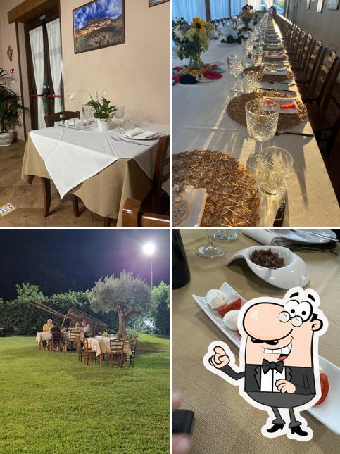 Gli interni di Osteria Monte Erbano