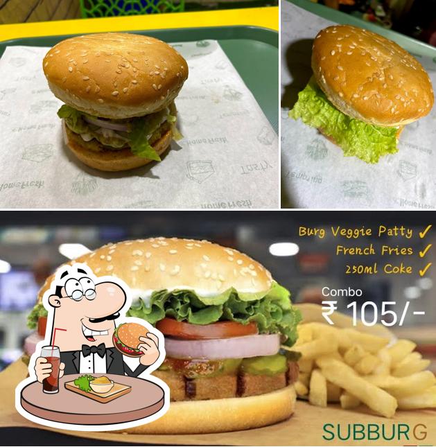 Order a burger at SUBBURG