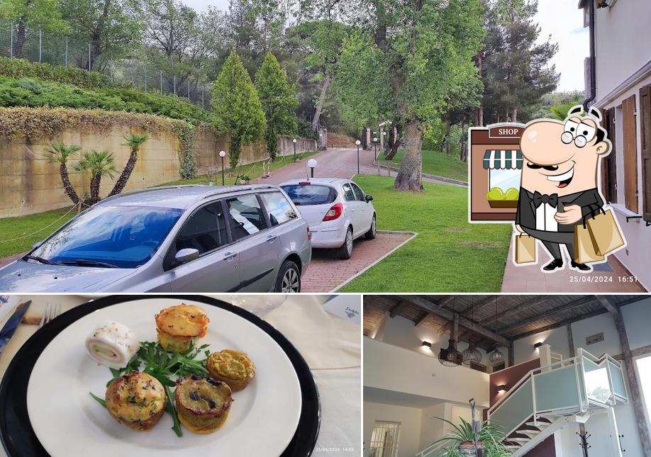 Dai un’occhiata alla immagine che raffigura la esterno e cibo di Agriturismo Tenuta Villa Catena