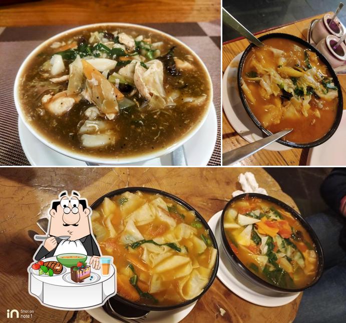 Hot and sour soup at Mount View Noodles Restaurant