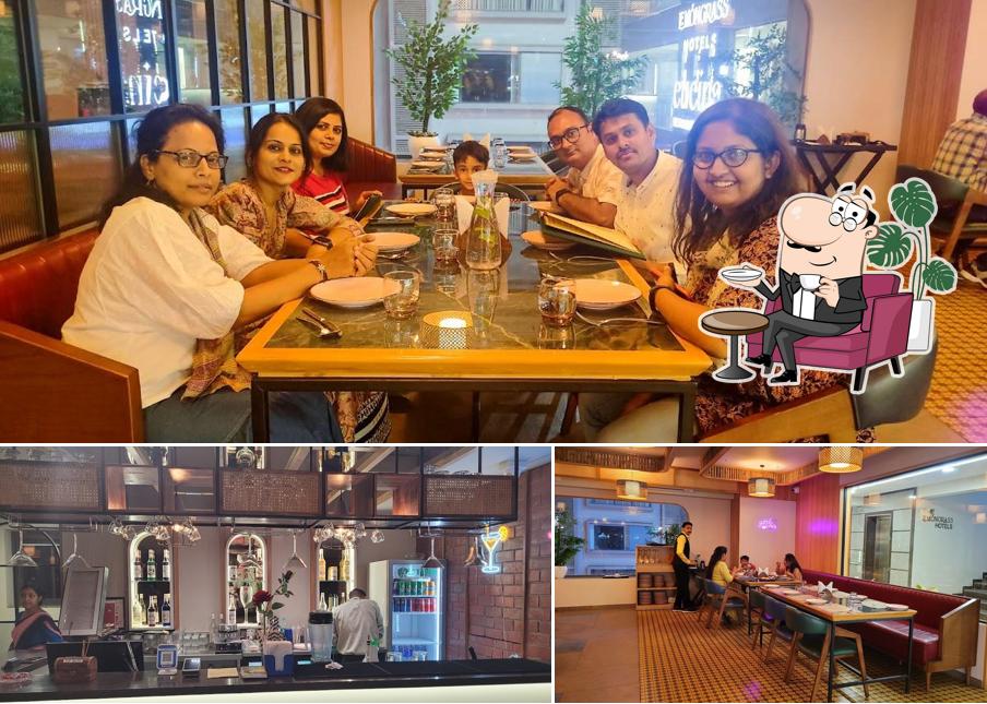 Take a seat at one of the tables at Cucina Restaurant and Banquet