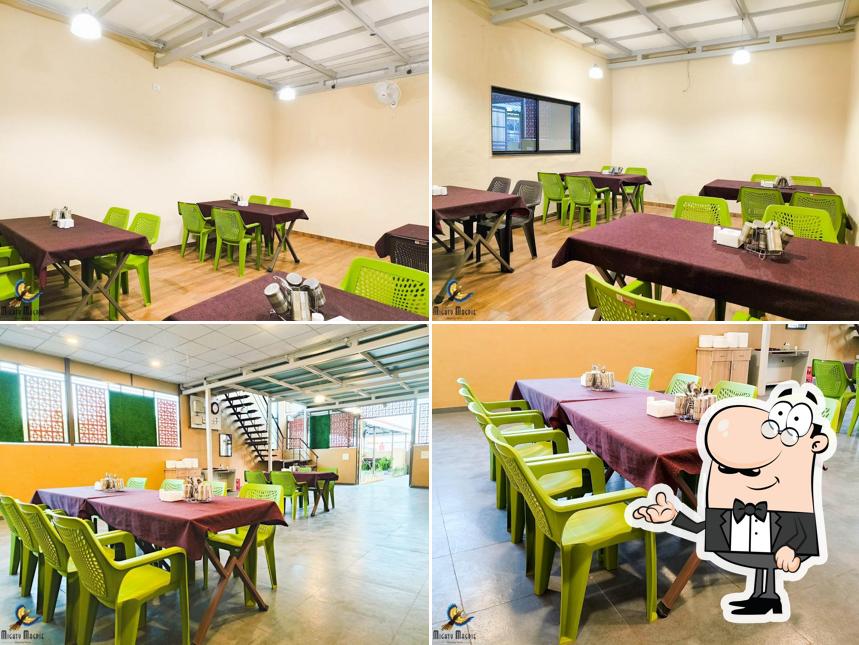 Take a seat at one of the tables at Hotel Meher’s Green Park Take a seat at one of the tables at Hotel Meher’s Green Park