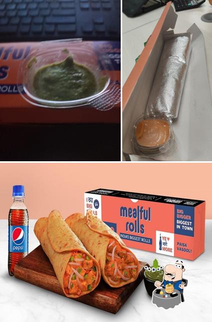 Chocolate mousse at Mealful Rolls - India’s Biggest Rolls