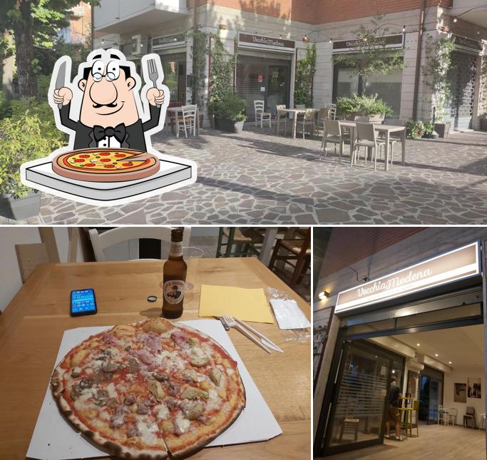 A Pizzeria Vecchia Modena, puoi assaggiare una bella pizza
