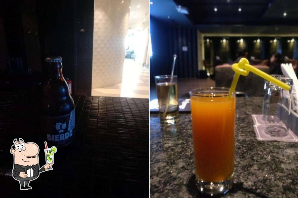 Enjoy a drink at Logan Berry Sky Lounge