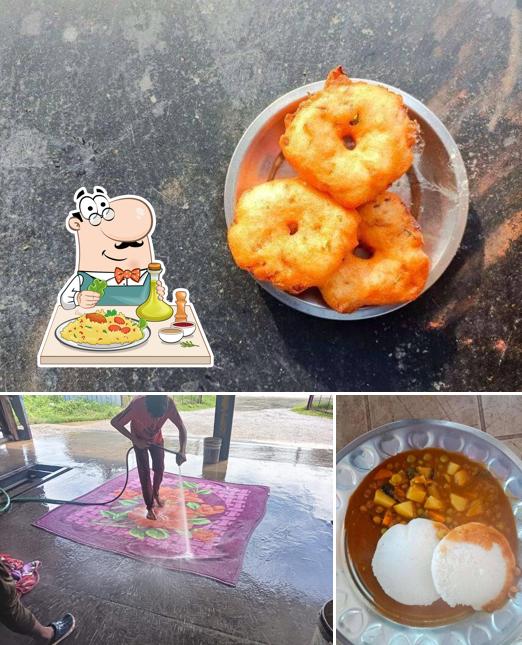 This is the image displaying food and exterior at Sathvika tiffin centre