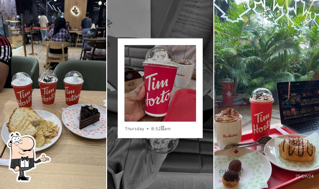 The interior of Tim Hortons