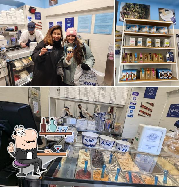 Gli interni di Il Gelato Mennella